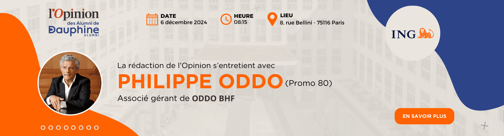 L'Opinion des Alumni - Philippe Oddo