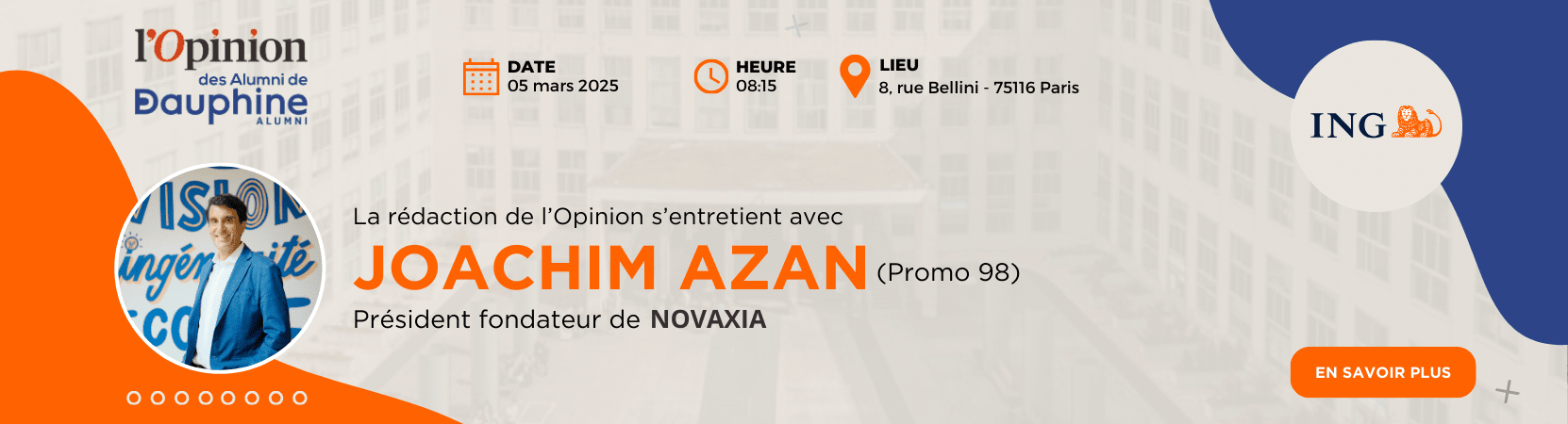 L'Opinion des Alumni - Joachim Azan