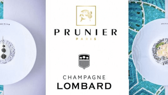 Dîner gastronomique en 4 temps chez PRUNIER par Yannick Alléno avec accord  Champagne LOMBARD