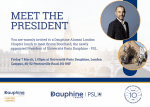 Meet the President ! Bruno Bouchard will be at the London Campus