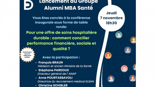 Lancement du Groupe Alumni MBA Santé