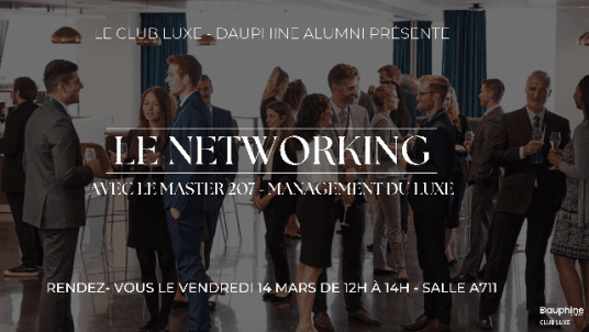 Le Networking avec le Master 207 - Management du luxe